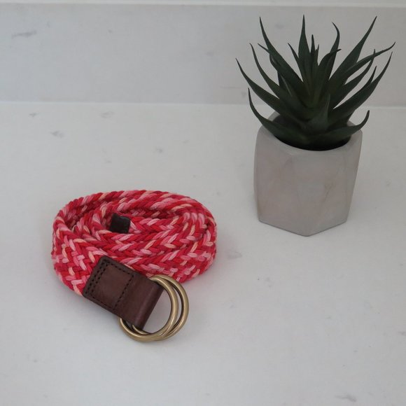 MULTI D-RING WOVEN BRIADED BELT - Picture 2 of 5